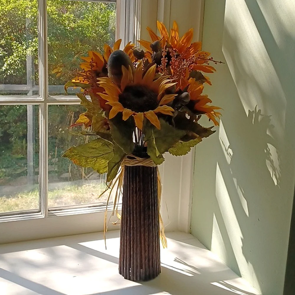 Sunflower decorations 3 pieces